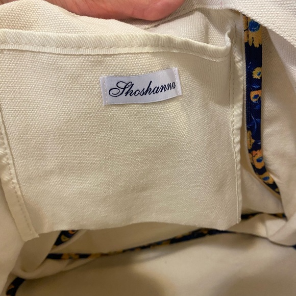 2 FOR $20 Shoshanna Bags Daisy Daydream Canvas Tote Bag Beach Floral NEW - Picture 5 of 9